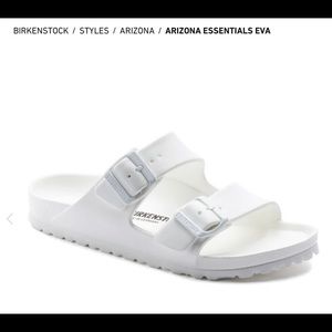Brand new in box White Birkenstock Eva sandals